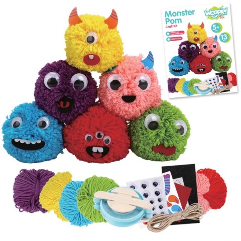 WOOPIE ART&FUN Zestaw Kreatywny Zrób Potworka Monster Pom Woopie Art&Fun