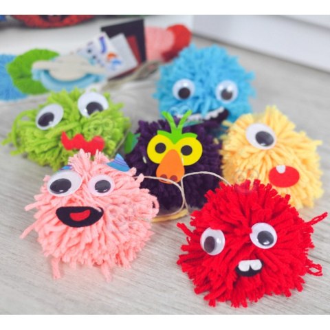 WOOPIE ART&FUN Zestaw Kreatywny Zrób Potworka Monster Pom Woopie Art&Fun