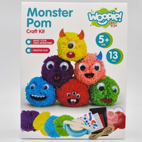 WOOPIE ART&FUN Zestaw Kreatywny Zrób Potworka Monster Pom Woopie Art&Fun