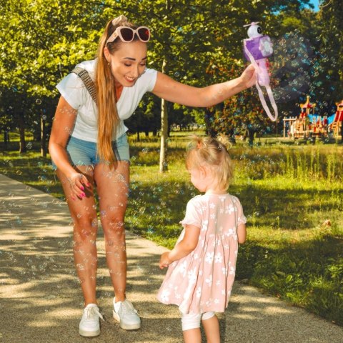 WOOPIE Maszyna Astronauta do Robienia Baniek Mydlanych Różowy Woopie