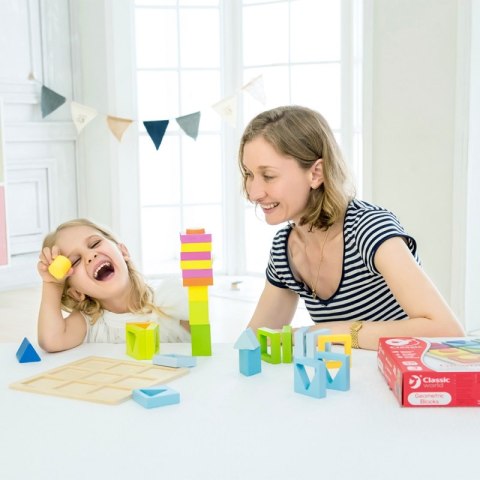 CLASSIC WORLD Układanka Nauka Kształtów i Liczenia 5w1 Domino Sorter MONTESSORI 28 el. Classic World