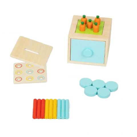 TOOKY TOY Box Pudełko XXL Montessori Edukacyjne 7w1 Sensoryczne 16-18 Mies. Tooky Toy