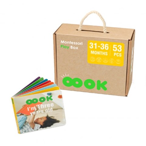 TOOKY TOY Box Pudełko XXL Montessori Edukacyjne 7w1 Sensoryczne 31-36 Mies. Tooky Toy