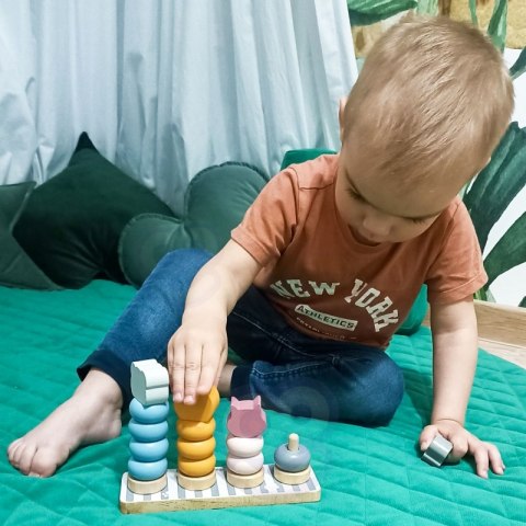 VIGA PolarB Drewniana Układanka Edukacyjna ze Zwierzątkami Montessori Viga Toys