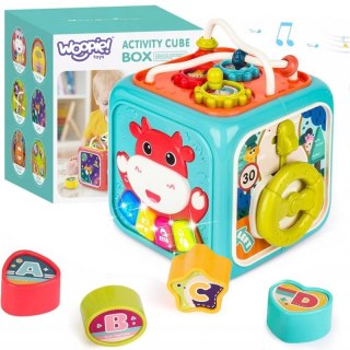 WOOPIE BABY Interaktywna Kostka Sensoryczna Edukacyjna Montessori Sorter 6w1 Woopie Baby