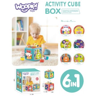 WOOPIE BABY Interaktywna Kostka Sensoryczna Edukacyjna Montessori Sorter 6w1 Woopie Baby