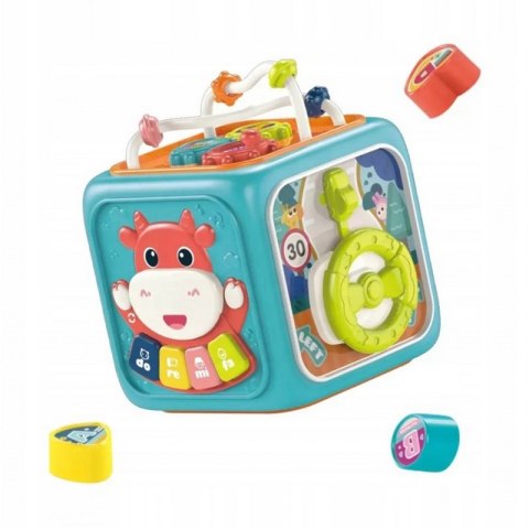 WOOPIE BABY Interaktywna Kostka Sensoryczna Edukacyjna Montessori Sorter 6w1 Woopie Baby