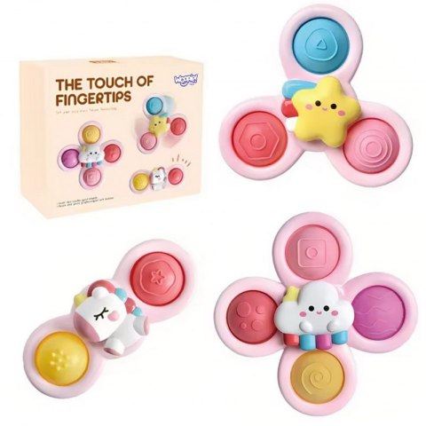 WOOPIE BABY Kosmiczny Spinner Pop-it Zabawka Sensoryczna Wymienne 3 szt Różowy. Woopie Baby