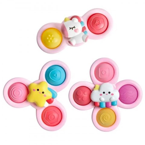 WOOPIE BABY Kosmiczny Spinner Pop-it Zabawka Sensoryczna Wymienne 3 szt Różowy. Woopie Baby