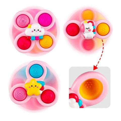 WOOPIE BABY Kosmiczny Spinner Pop-it Zabawka Sensoryczna Wymienne 3 szt Różowy. Woopie Baby