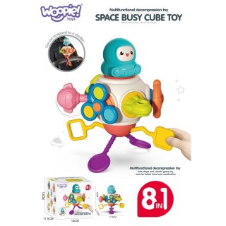 WOOPIE BABY Kostka Sześciościan Montessori Sensoryczna 8w1 Woopie Baby