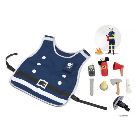 CLASSIC WORLD Little Firefighter Set Costume Tools 8 pcs. Classic World