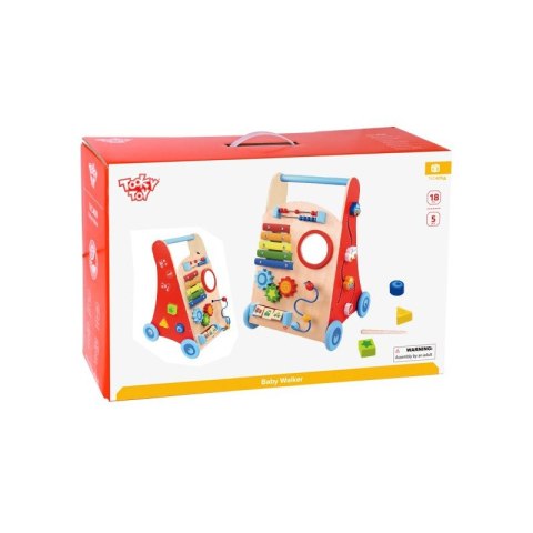 TOOKY TOY Wielofunkcyjny Chodzik Pchacz Panel Edukacyjny Dla Dzieci Tooky Toy