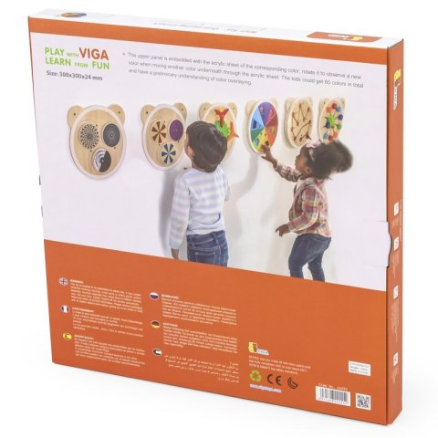 VIGA Drewniana Tablica Mieszanie Kolorów Certyfikat FSC Viga Toys