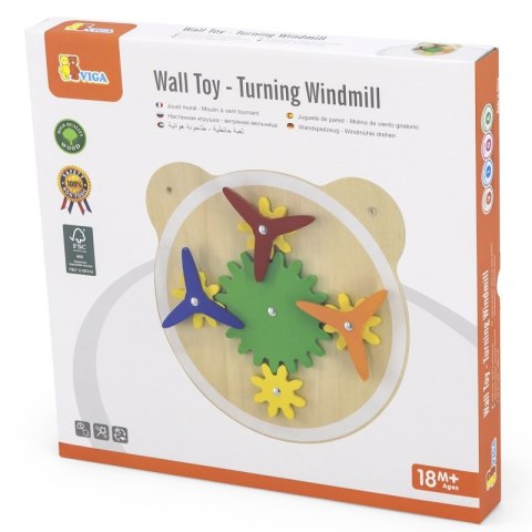 VIGA Drewniana Tablica Wiatraczki Certyfikat FSC Montessori Viga Toys