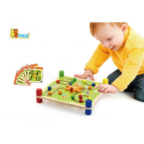 VIGA Drewniana Gra Edukacyjna Trop i Śledź Montessori Viga Toys