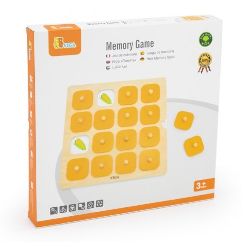 VIGA Memory Gra Pamięciowa Zgadnij Obrazki 10 Kart Montessori Viga Toys