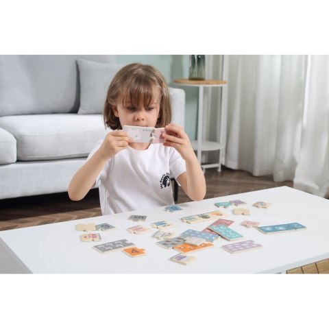 VIGA PolarB Drewniane Puzzle Numeryczne Cyferki Montessori Viga Toys