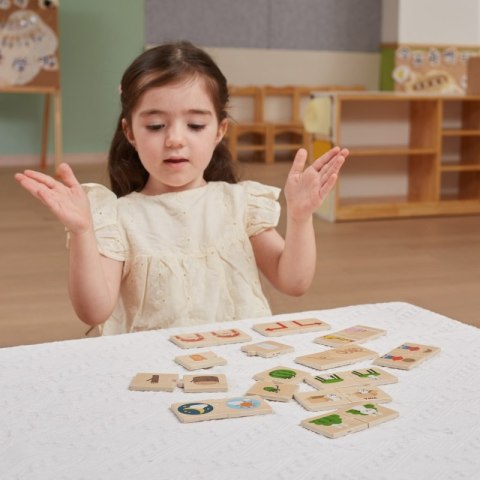 VIGA Drewniana Układanka Puzzle Przeciwieństwa Viga Toys