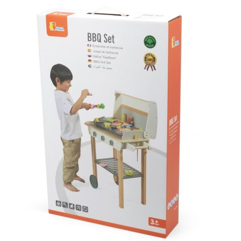 VIGA Duży Drewniany Grill dla Dzieci + 47 Akcesoriów Viga Toys