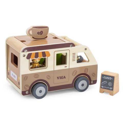 VIGA Food truck Drewniane Auto Kawiarnia Cukiernia Viga Toys