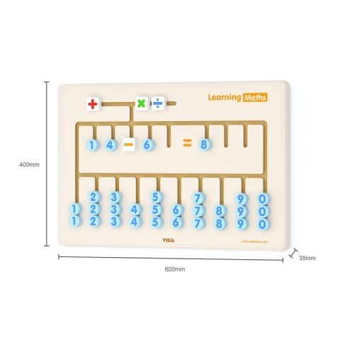 VIGA Tablica Sensoryczna do nauki liczenia Certyfikat FSC Montessori Viga Toys