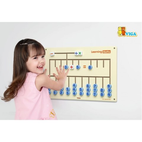 VIGA Tablica Sensoryczna do nauki liczenia Certyfikat FSC Montessori Viga Toys