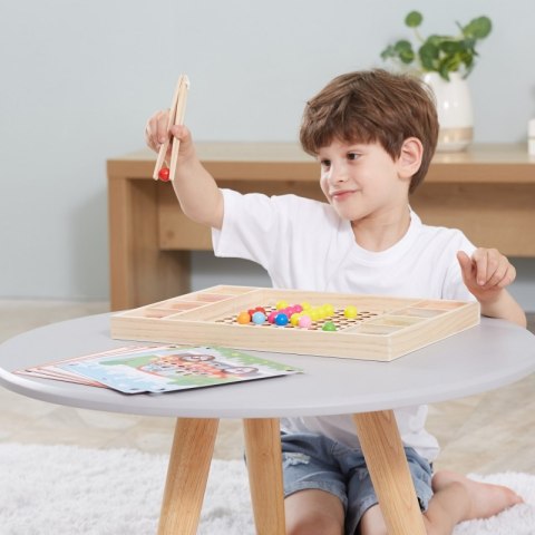 VIGA Drewniana Gra Kulki Złap i Dopasuj Układanka Montessori Viga Toys