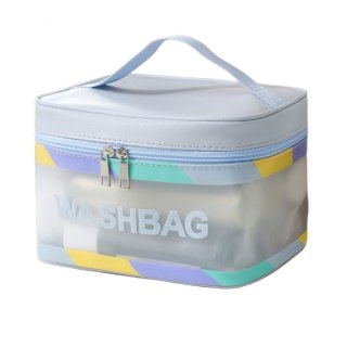 Kosmetyczka rozkładana WASHBAG kuferek niebieska KS73