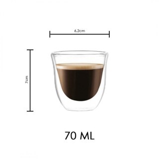 Szklanki termiczne 70ML do kawy zestaw 2szt SZK31ZESTAW2