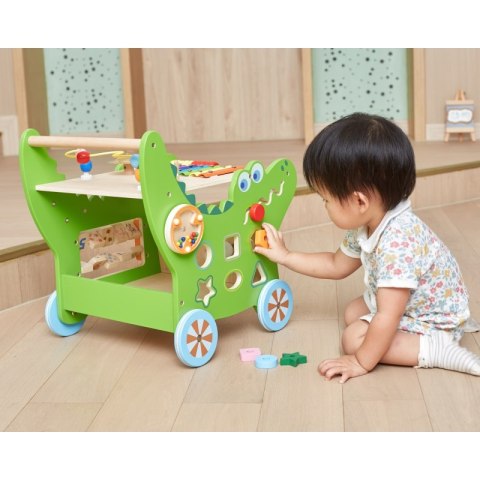 VIGA Drewniany Pchacz Edukacyjny Krokodylek 12w1 Viga Toys