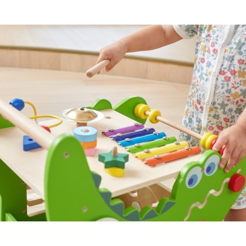 VIGA Drewniany Pchacz Edukacyjny Krokodylek 12w1 Viga Toys