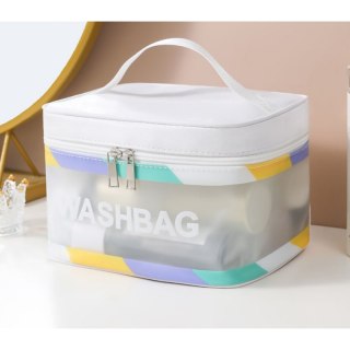 Kosmetyczka rozkładana WASHBAG kuferek krem KS75