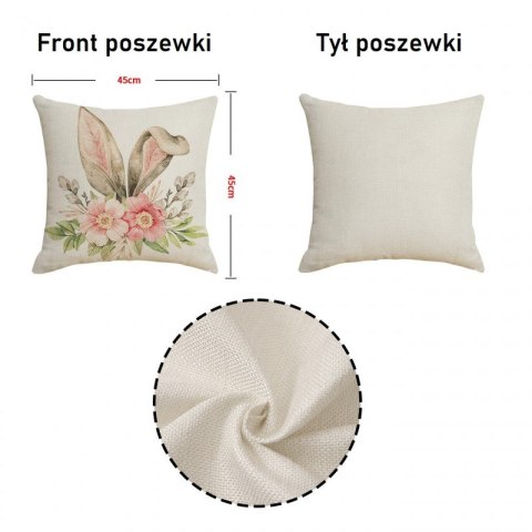 Poszewka na poduszkę 45 x 45 cm motyw wiosenny BOHO POD129