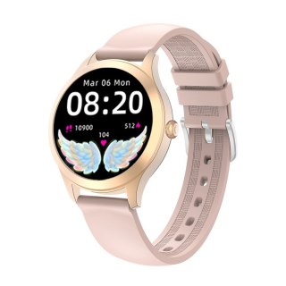 Damski SMARTWATCH G.Rossi SW014G-3 Różowe złoto, Silikonowy pasek G.Rossi