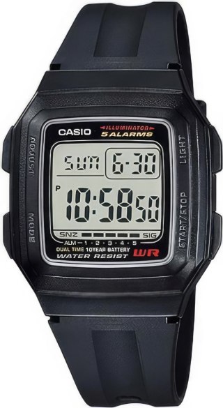 Zegarek Męski CASIO F-201WA-1ADF + BOX CASIO