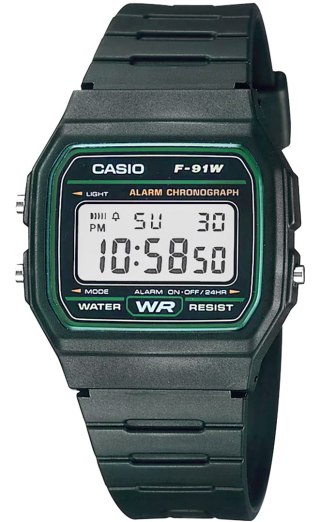 Zegarek Męski CASIO F-91W-3DG + BOX CASIO