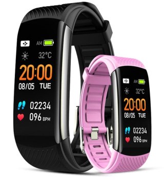 Smartband Giewont Fit&GO Duo GW200-4 - Black + Pasek Think Pink Giewont