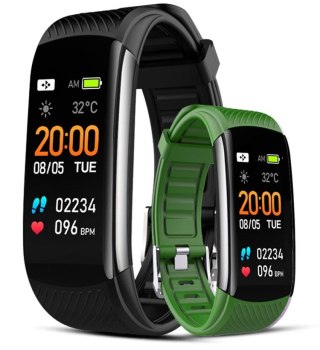 Smartband Giewont Fit&GO Duo GW200-5 - Black + Pasek Go Green Giewont