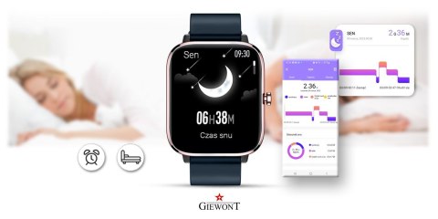 Smartwatch Giewont Dynamic SmartCall GW230-5 - RoseGold/Deep Ocean Giewont