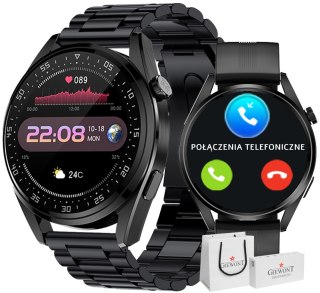 Smartwatch Giewont Vertex SmartCall GW450-1 Carbon/Carbon Silikon Giewont