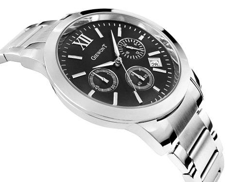 Zegarek Męski Giewont Apex Chrono GW6480-1 Chronograf Silver/Black Giewont