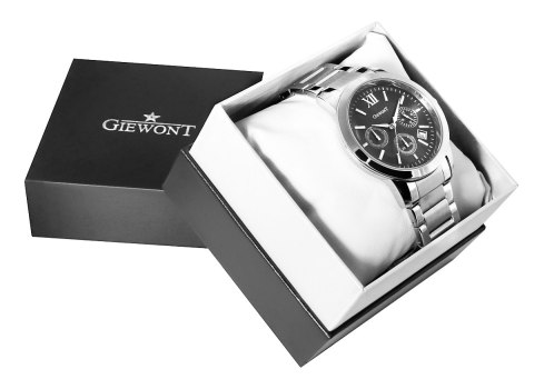 Zegarek Męski Giewont Apex Chrono GW6480-1 Chronograf Silver/Black Giewont