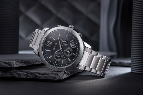 Zegarek Męski Giewont Apex Chrono GW6480-1 Chronograf Silver/Black Giewont