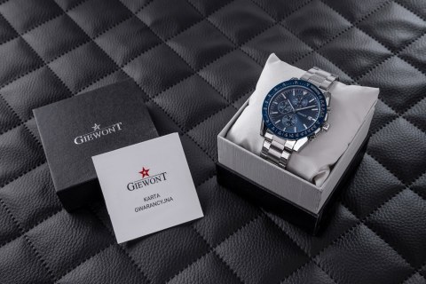 Zegarek Męski Giewont PrimeChrono GW8620-2 Chronograf Silver/Blue Giewont