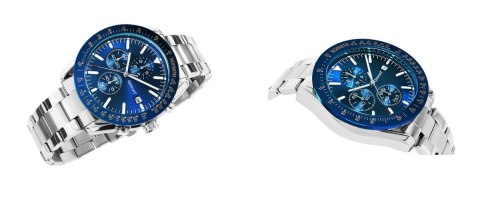 Zegarek Męski Giewont PrimeChrono GW8620-2 Chronograf Silver/Blue Giewont