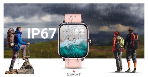 Smartwatch Giewont Dynamic SmartCall GW230-1 - Rose Gold/Powder Pink Giewont