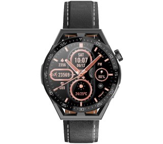 Smartwatch Rubicon RNCE88-1 Czarny- Czarny Pasek Silikonowy + Czarny Pasek Skórzany RUBICON