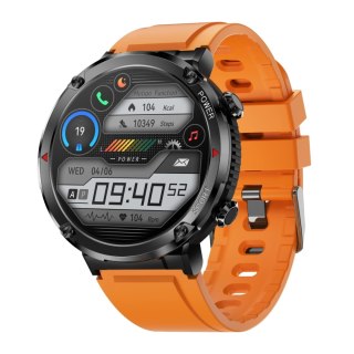 Smartwatch Gravity GT21-2 + Pomarańczowy Pasek Silikonowy Gravity