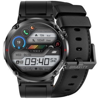 Smartwatch Gravity GT21-3 + Czarny Pasek Silikonowy Gravity